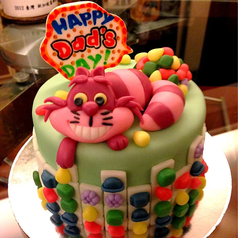 Cheshire cat and candy crush cake|sweeettooothさん