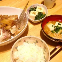 Snapdishの料理写真:鯛かまの煮付け|みきさん