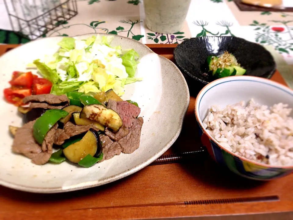 夏野菜と牛肉のグリル|はなおさん