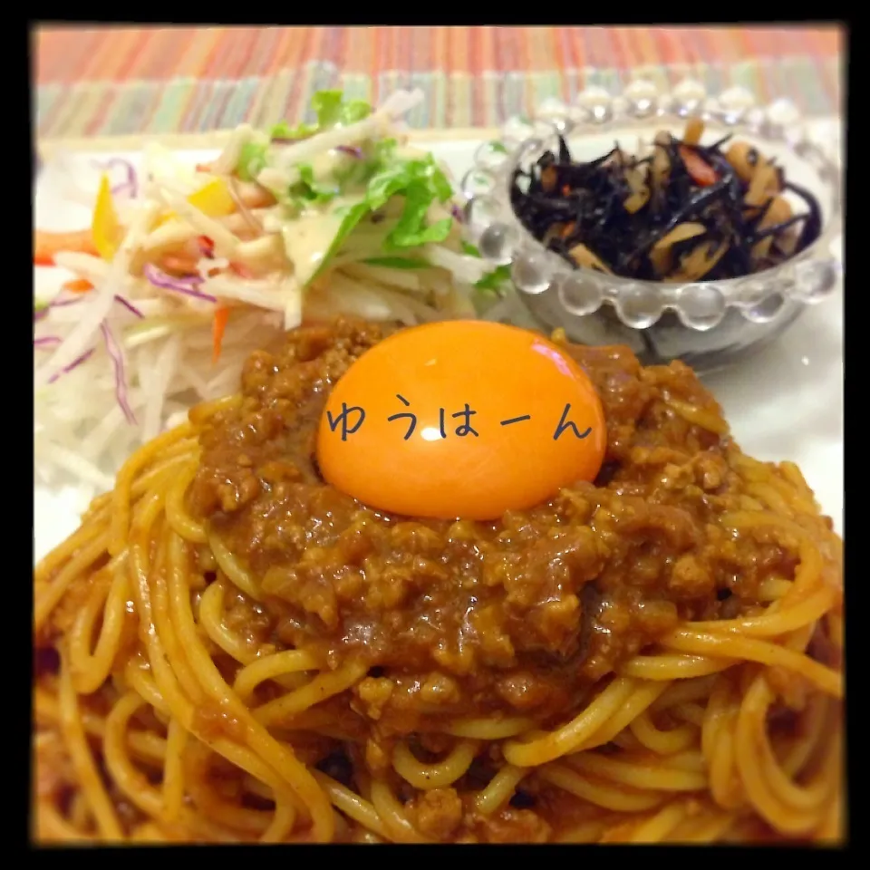 昨日のカレーでパスタ！|ちぇさん