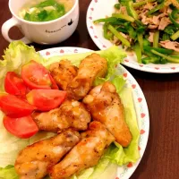 Snapdishの料理写真:レモンチキン&青椒肉絲|yukaさん