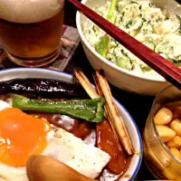 鶏皮と野菜のカレー&おからサラダ|tomoさん