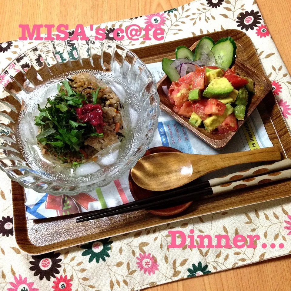 Snapdishの料理写真:❤暑い日の和食ディナー❤|みさmamanさん