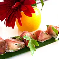 Prosciutto and peach with marcarpone|java u catering/traiteurさん