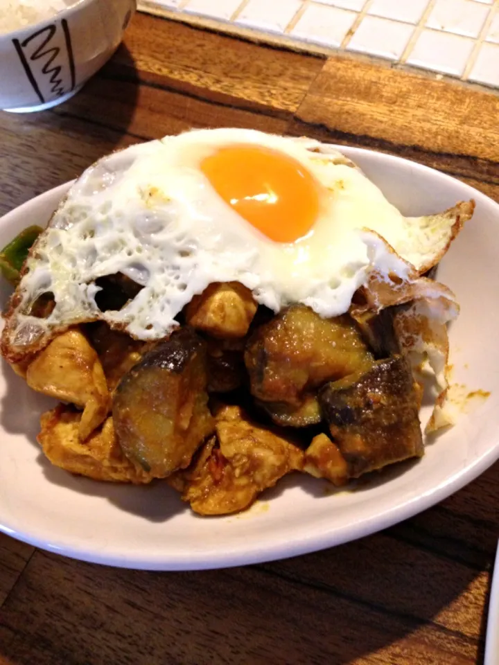 茄子と鶏肉のカレー風味|yuriさん