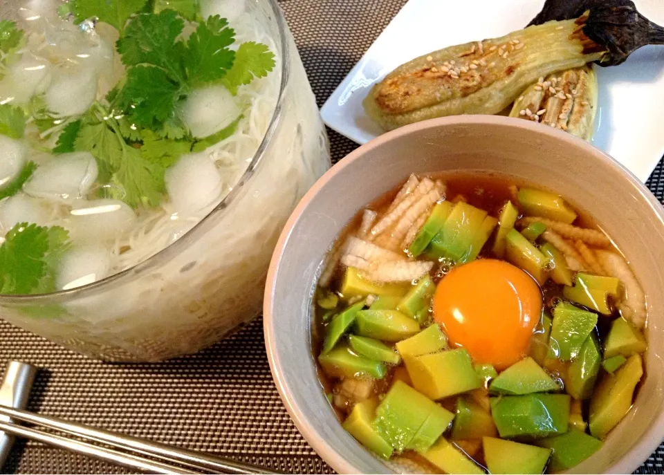 スタミナ素麺と焼き茄子ランチ|nonnoさん