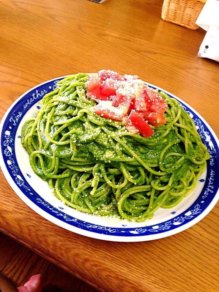 ほうれん草ソースのスパゲッティ|のりまろさん