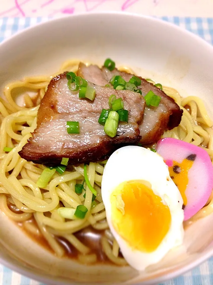 Snapdishの料理写真:焼き豚 つけ麺に入れました。|Rieさん