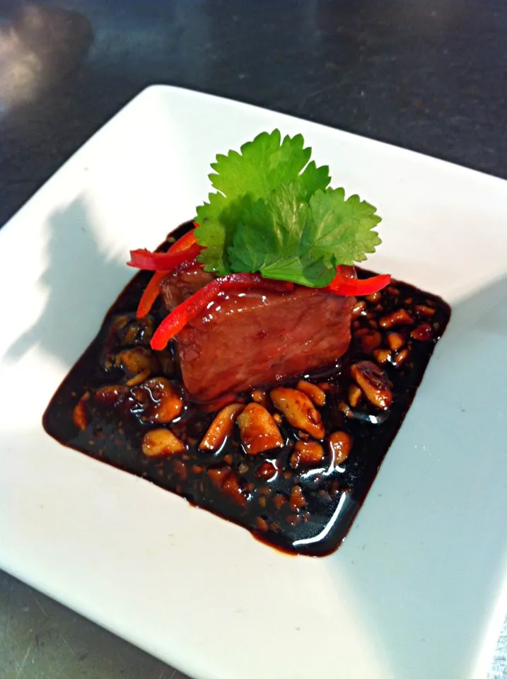 Stick Pork with peanut sauce|shaun spoonerさん