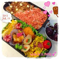 Snapdishの料理写真:❤娘の お弁当٩꒰๑ơ౪ơ꒱۶♥|wakameさん