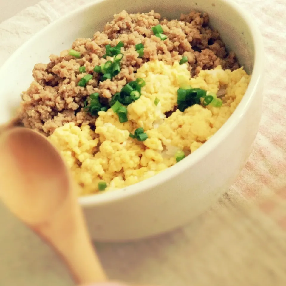 鶏そぼろ丼|tomoeさん