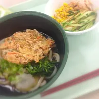 冷やしかき揚げうどん×とうふ|kyonさん