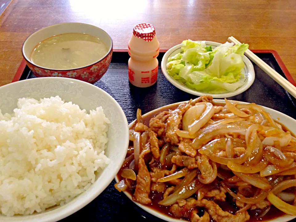 生姜焼き定食|こんどう かずゆきさん