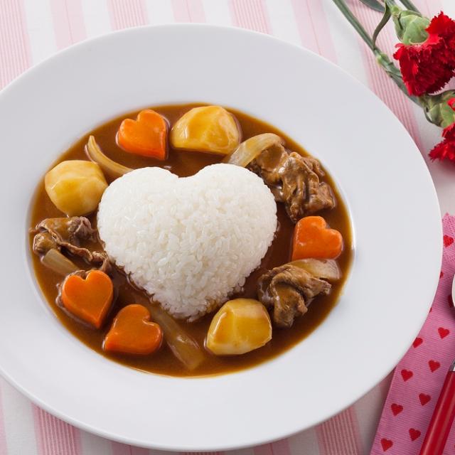 愛情たっぷりハートごはんのカレー/ハウス食品 | Snapdish[スナップ  