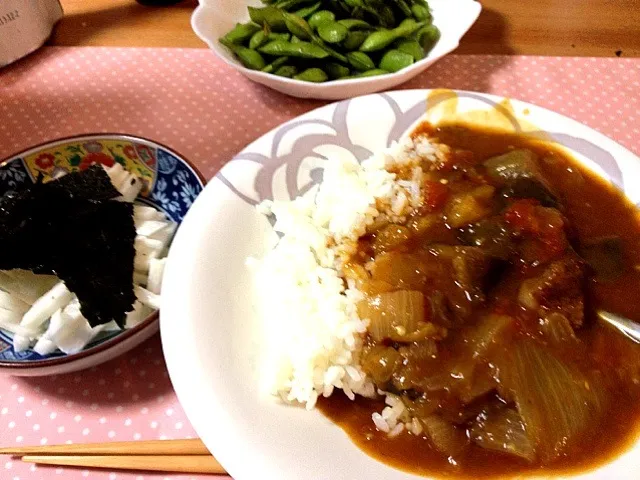 圧力鍋で♡なすとトマトの夏野菜カレー|美和さん