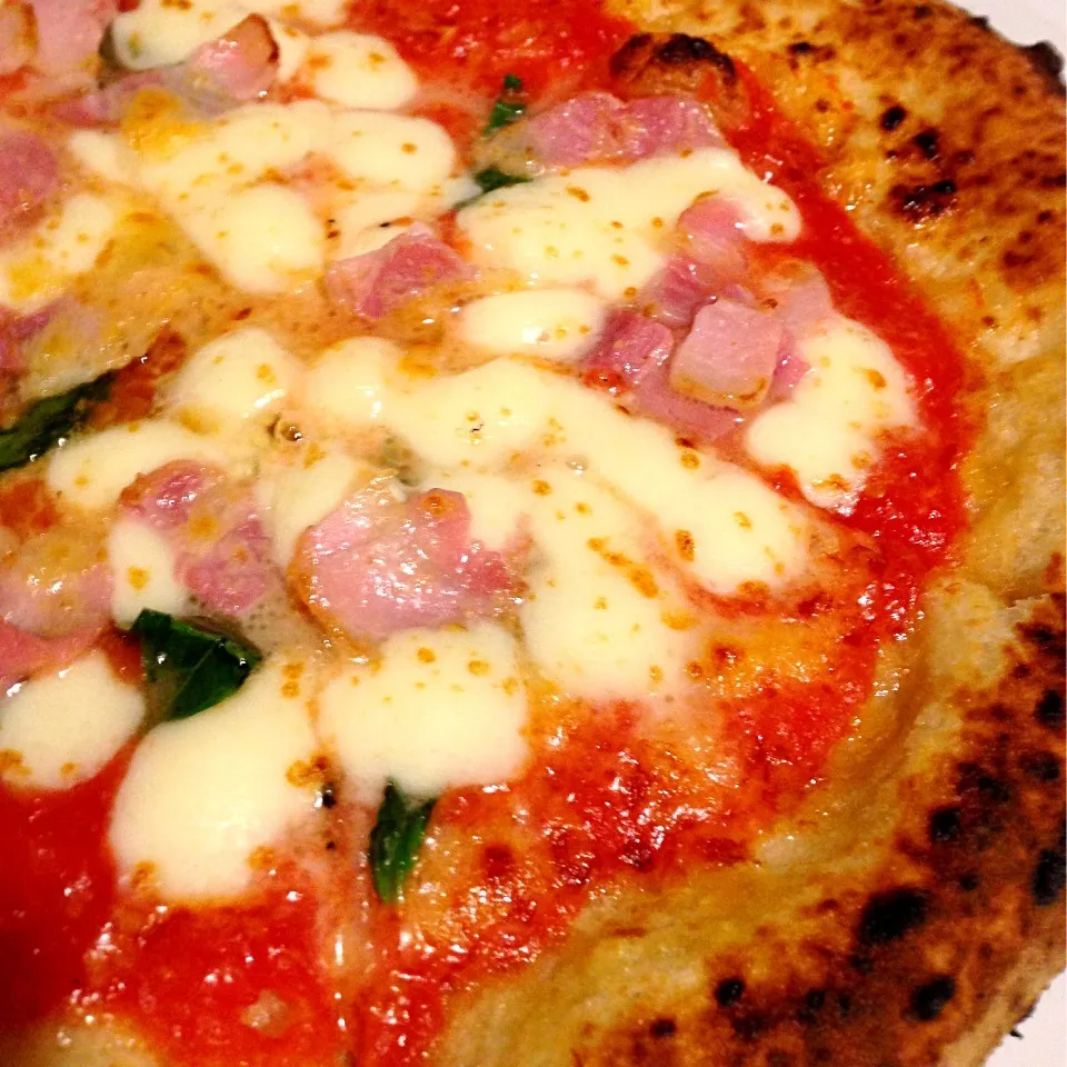 Pizza margherita with bacon|Funky Chefさん