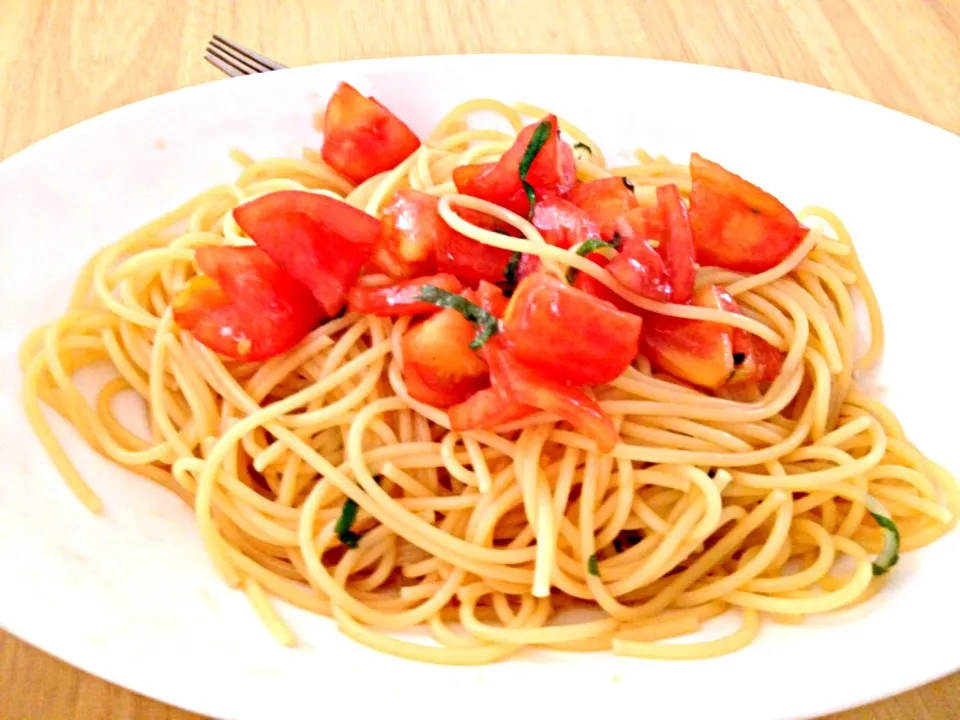 トマトの冷製パスタ|ちあきさん