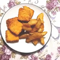 Homemade Fish Nugget with Homemade Potato Wedges|Aldina Febriyantiさん