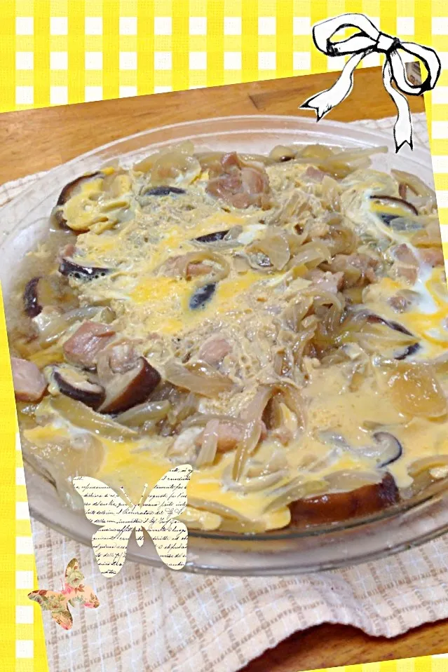 巨大親子丼( •ॢ◡-ॢ)-♡|まりなさん