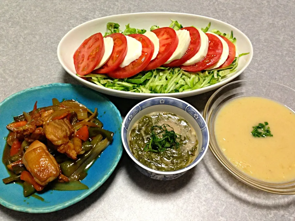 Snapdishの料理写真:夏のサッパリ晩ご飯|Orie Uekiさん