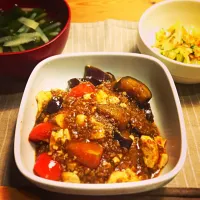 Snapdishの料理写真:トマト入り麻婆ナス豆腐|akiさん