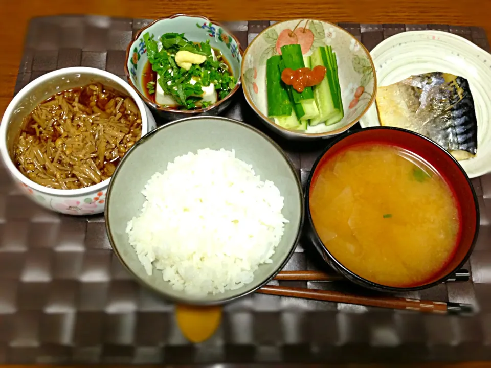 Snapdishの料理写真:サラリーマンさんがお昼に食べる様な、旦那さんの晩ご飯^_^|あっこぷーさん