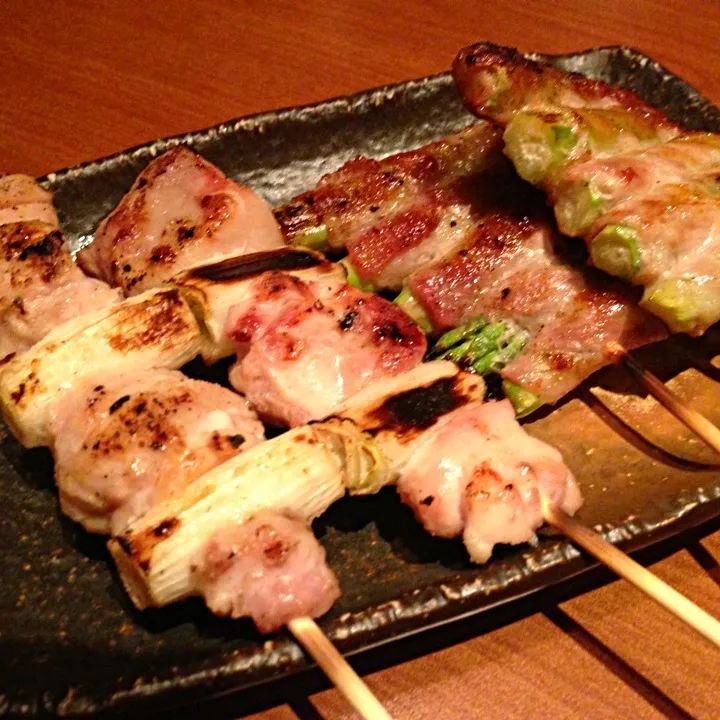 鶏のねぎまと豚肉のアスパラ巻|chacoさん