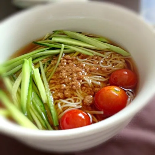 鶏そぼろ素麺|sae＊さん