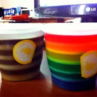 Snapdishの料理写真:Rainbow Puding 🍮🌈|Mega Maviliaさん