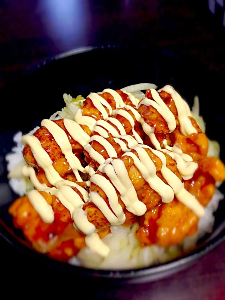 鶏胸肉の照り焼き丼！|魚屋で働くゆきぺっこさん