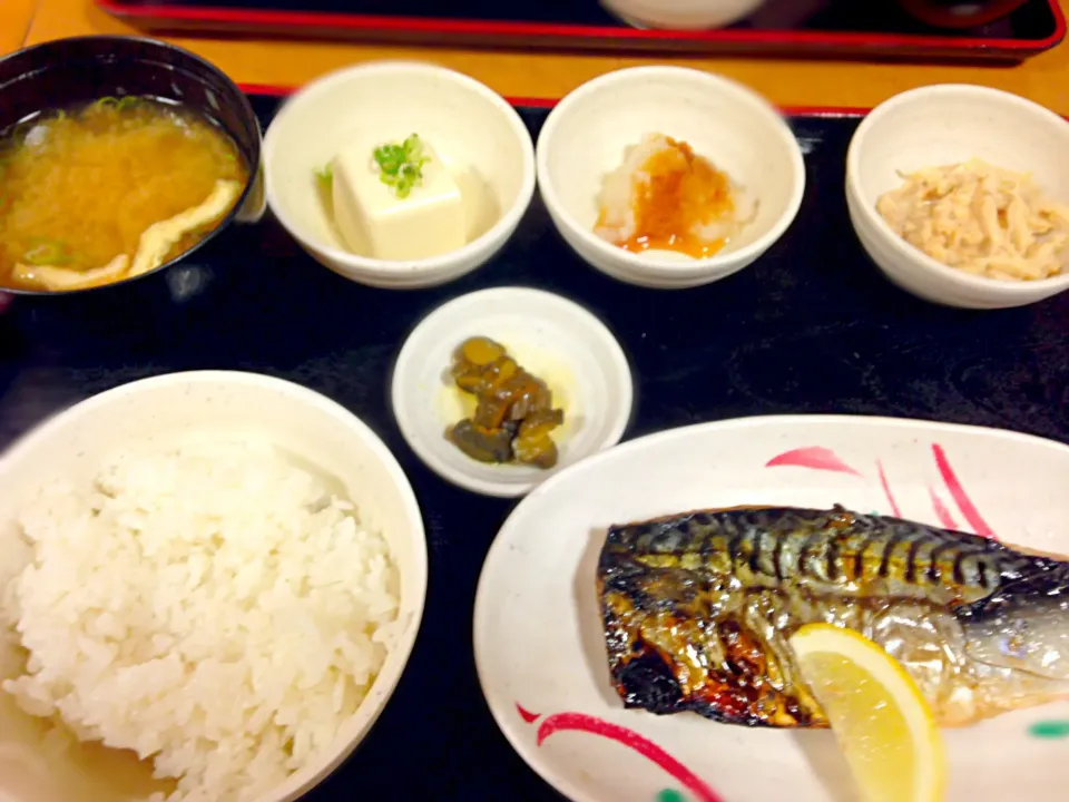 初の宮本むなし塩鯖定食|ゆかりさん