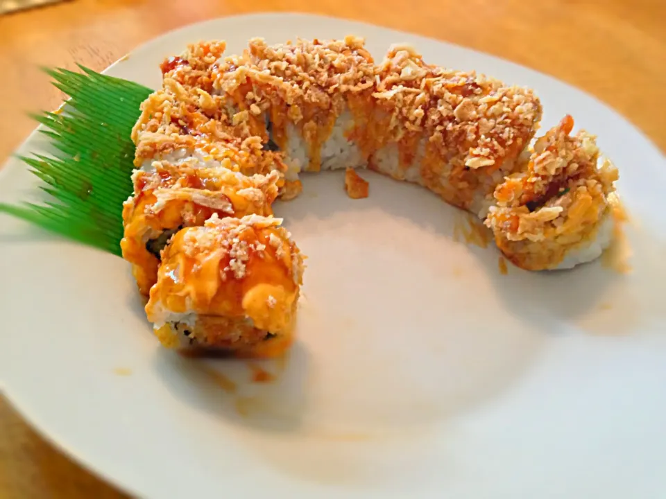 Uncle Gary's Gourmet Candied Jalapeño BBQ pepper jelly yum yum shrimp and peppers tempura roll|Gary Langerさん