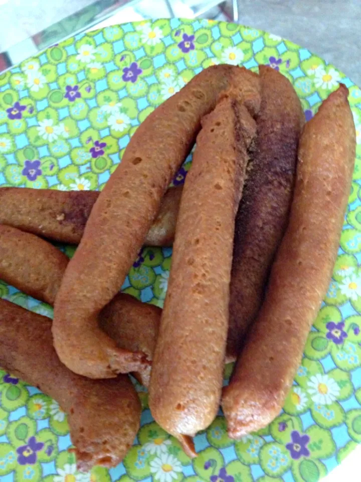 Maiden attempt at churros made with gula Melaka sugar and dusted with cinnamon|Ong Sor Fernさん