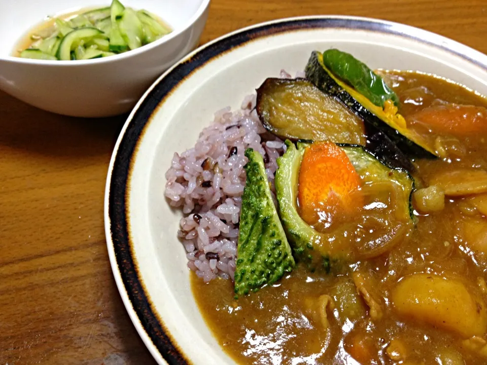 夏野菜雑穀米カレー|ひろりんさん