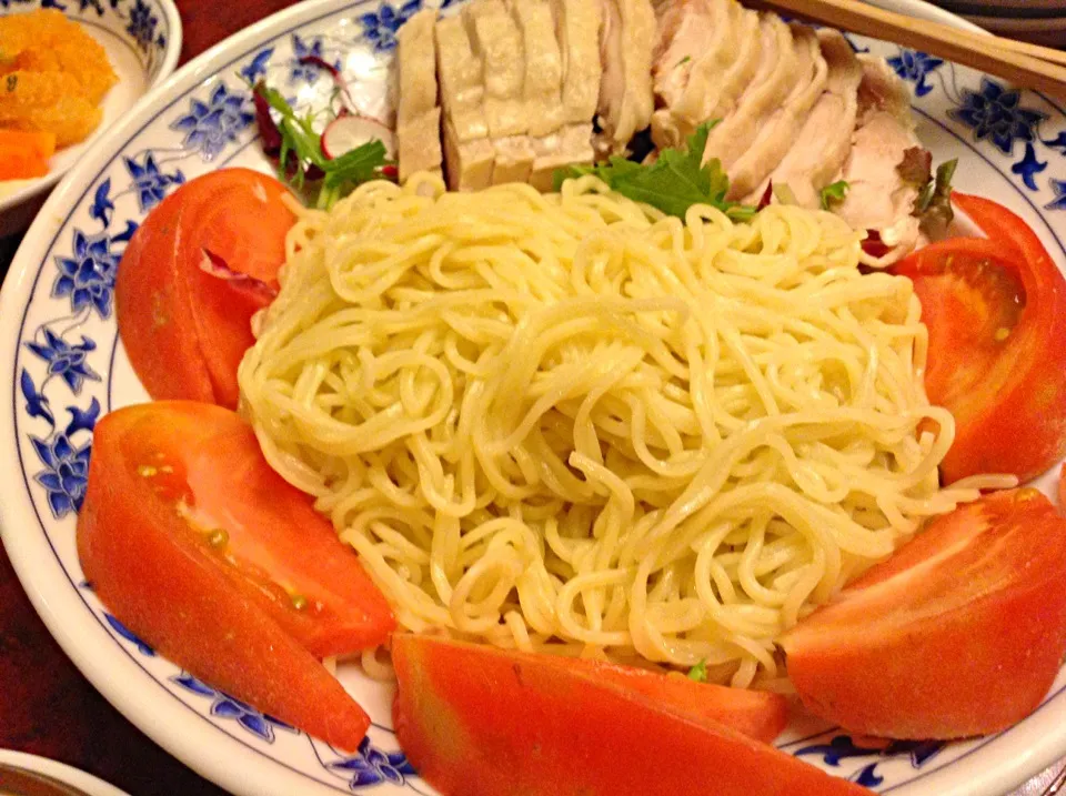 蒸し鶏の冷麺|岩﨑 正勝さん