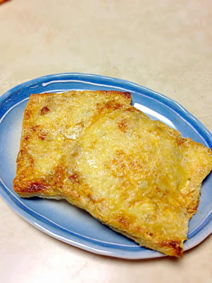 油揚げの納豆チーズはさみ焼き|ねねたこさん