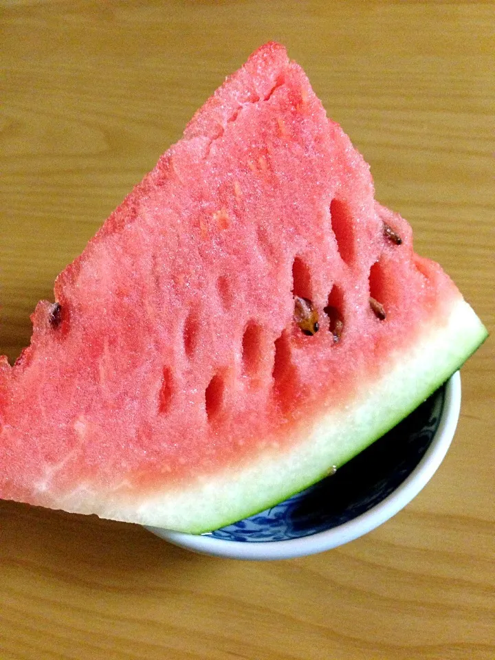 畑で取れたすいか|ゆごろりさん