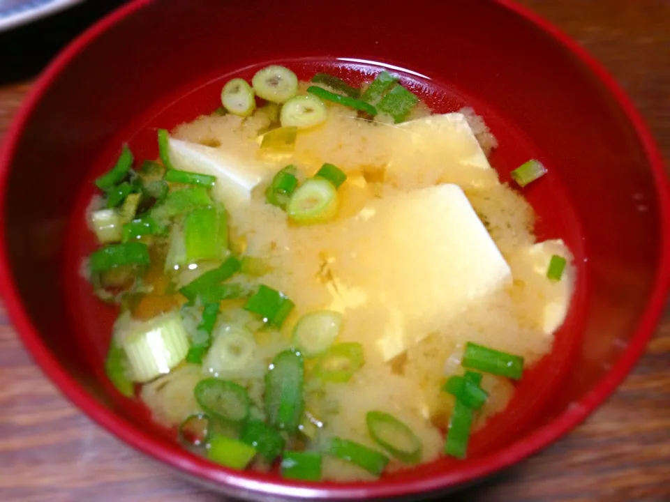 豆腐とお葱の味噌汁|あやかさん