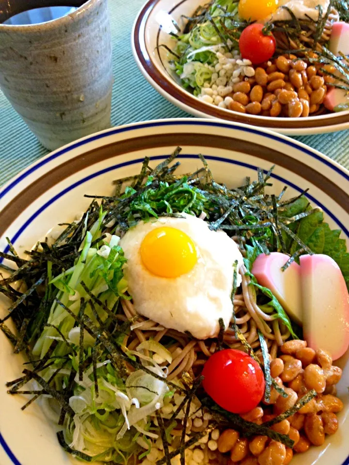 夏のネバとろ冷やしぶっかけ蕎麦♪|桃実さん