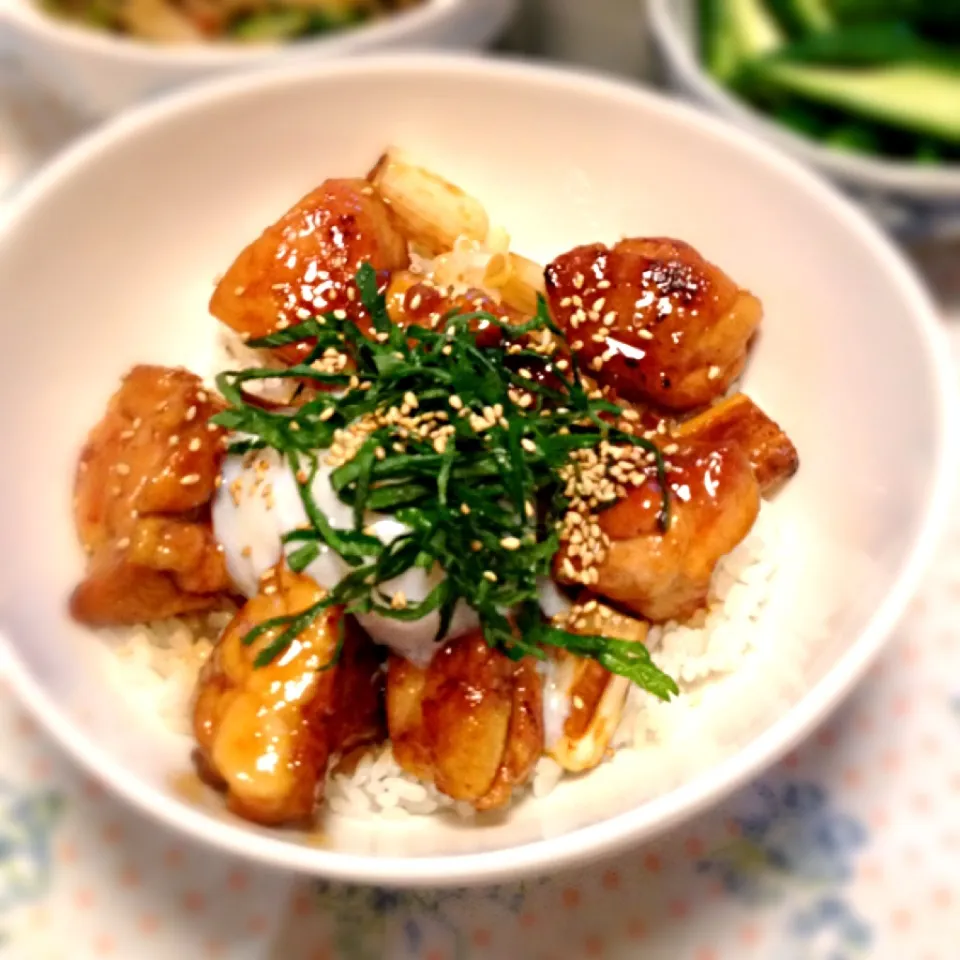 Snapdishの料理写真:鳥の照り焼き丼|chinamiさん