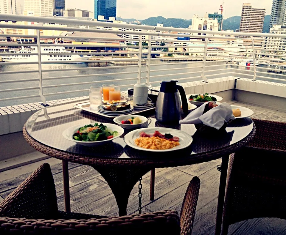 テラスで朝ごはん❤❤|ちぃたさん