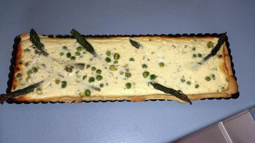 asparagus & pea tart|sianさん