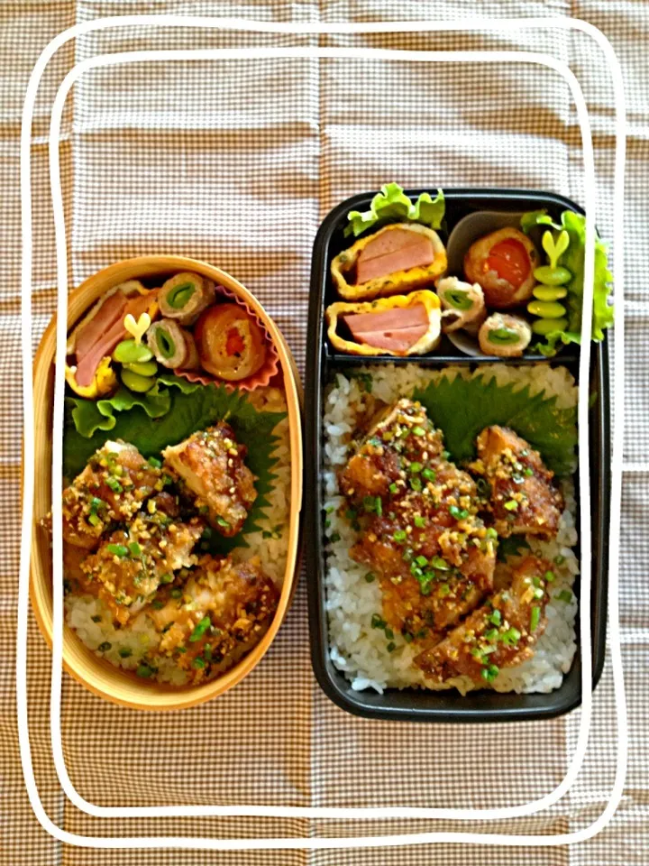 みほさん♡の油淋鶏＊親子弁当♪|hiromiさん