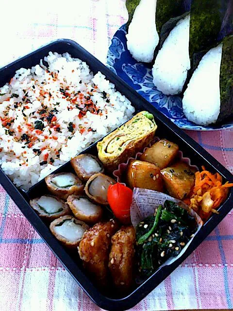 Snapdishの料理写真:13.7.16 男子高校生弁当|yukiさん