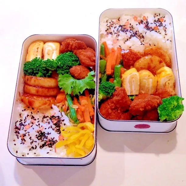 お弁当  唐揚げと長芋ソテーなど|＊さくら＊さん