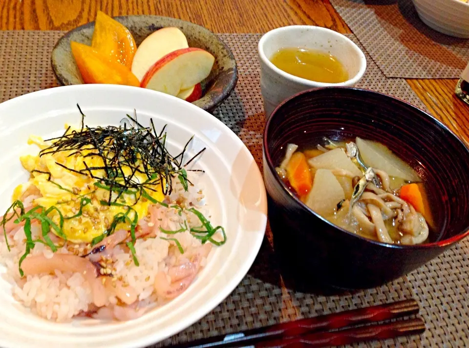 イカ明太まぜご飯٩(◜ᴗ◝ )۶簡単美味しいよぉ〜♪♪♪|ランランらぁ〜んさん