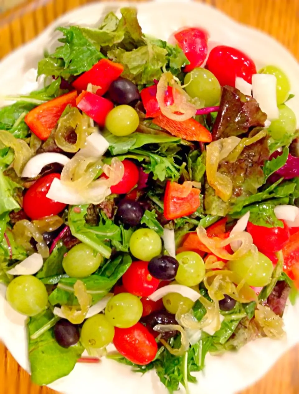 Uncle Gary's Gourmet Peppers in salad is the best|Gary Langerさん