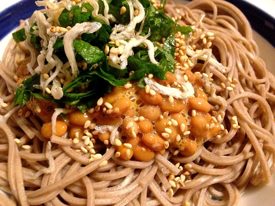 Natto + Soba noodle :)|mさん