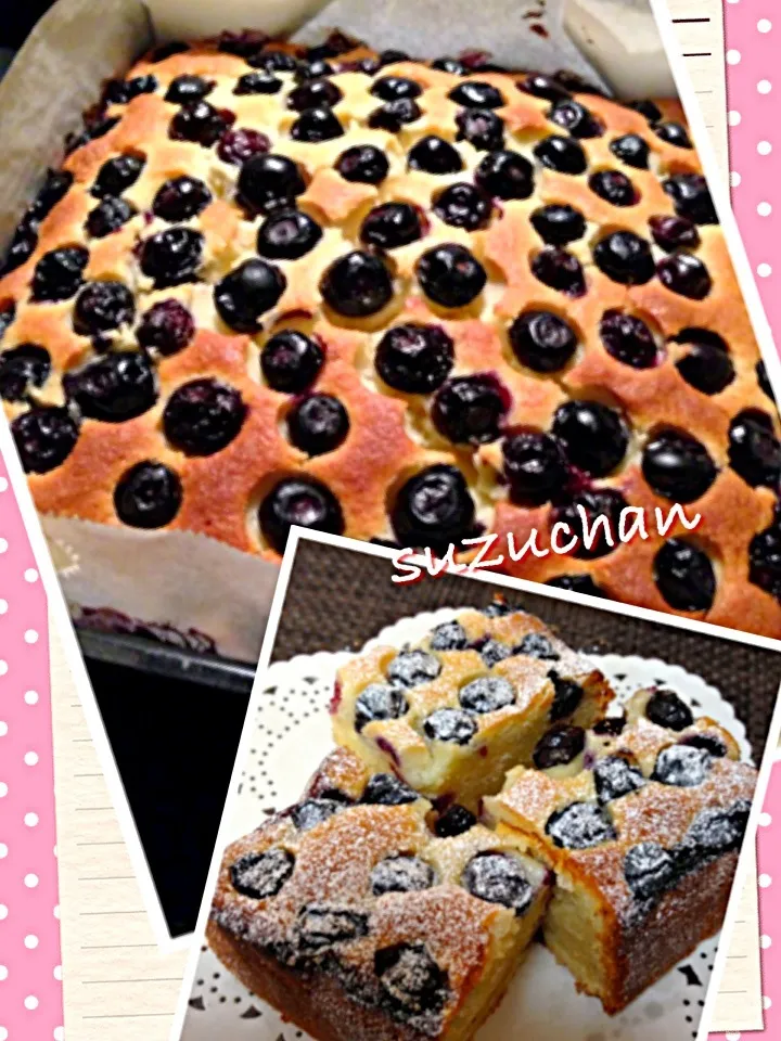 yukaさんの、Easy blueberry cake|suzuchan🐶さん