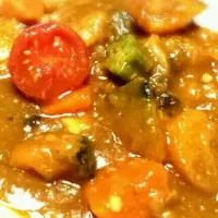 Snapdishの料理写真:何となく夏野菜カレー|くいしん坊やさん